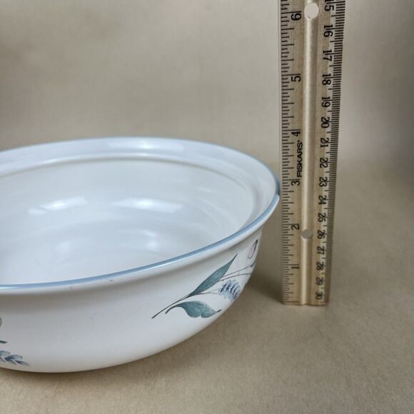 Pfaltzgraff April 8.5" Round Vegetable Oven Serving Bowl Floral Utensil Marks - Picture 6 of 7